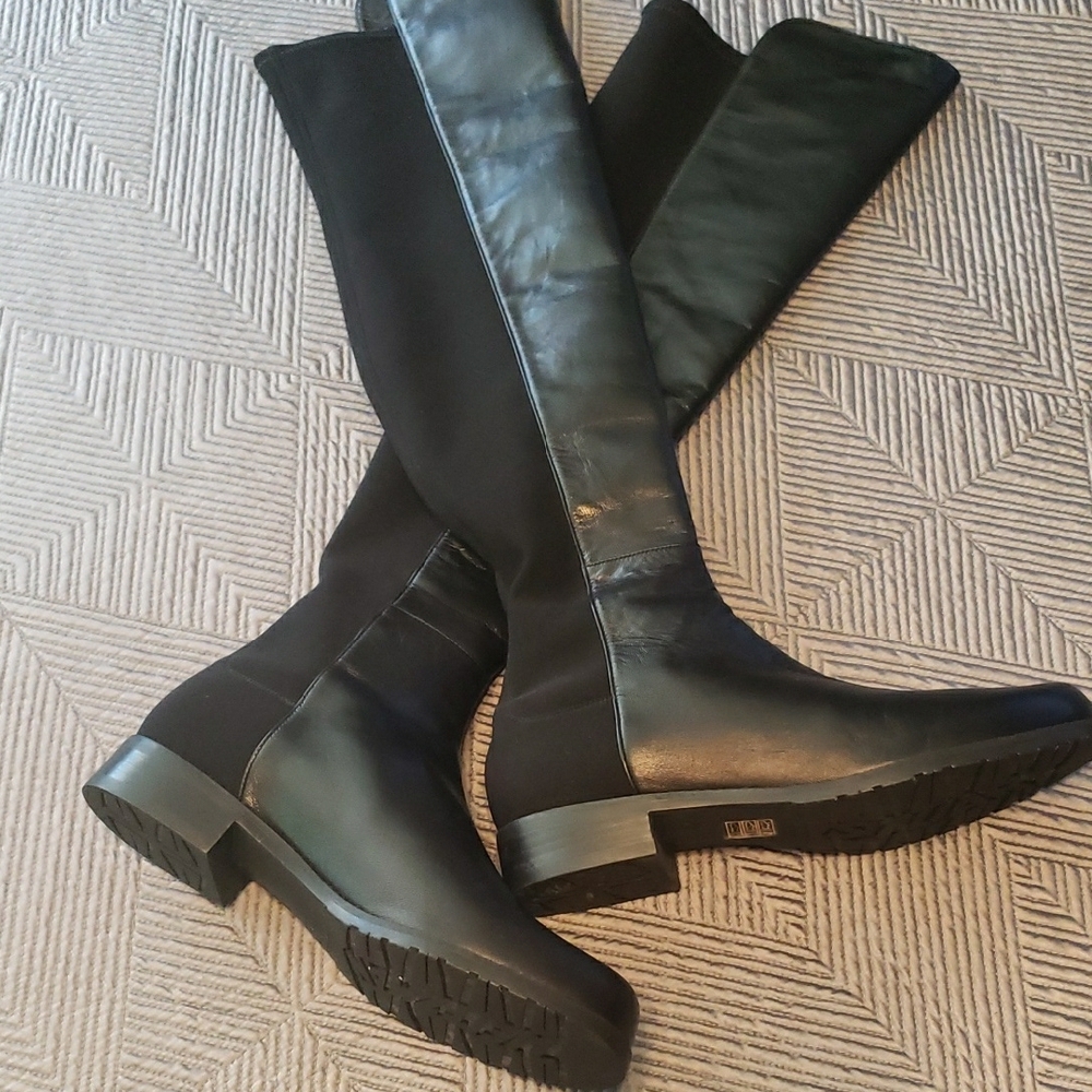 Stuart Weitzman Black Over the Knee Boots Sleek Design
